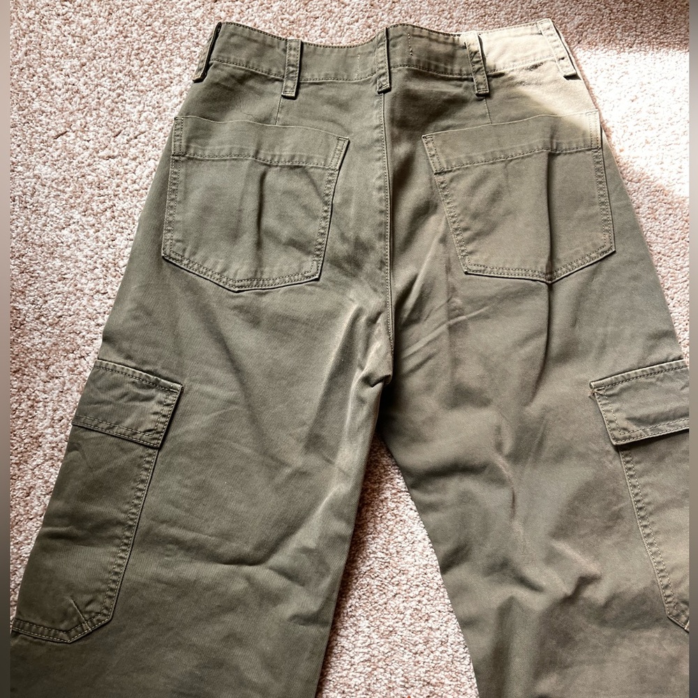 Velvet green cargo pants